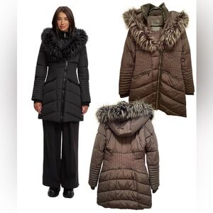 Noize Vegan Fur Trim Puffer Coat – Size S (NWOT)